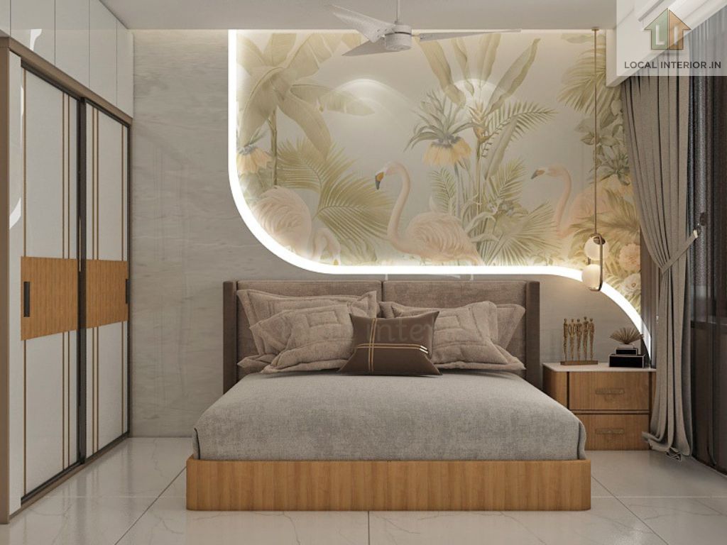 3d Design Rendering service Modern bedroom