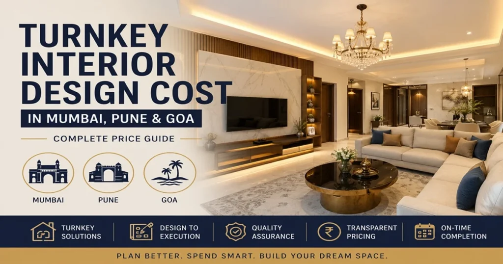 Turnkey Interior Design Cost Mumbai Pune Goa