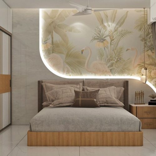 3d Design Rendering service Modern bedroom