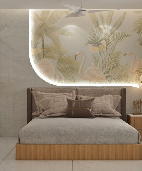 3d Design Rendering service Modern bedroom