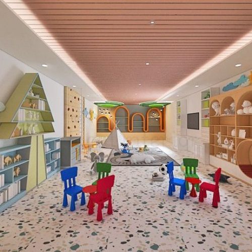 kids play Area 3d design local interior