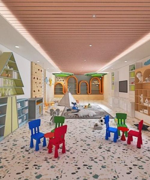 kids play Area 3d design local interior