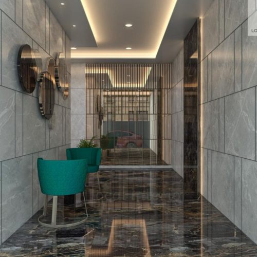 lobby 3d design by local interior