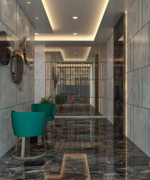 lobby 3d design by local interior