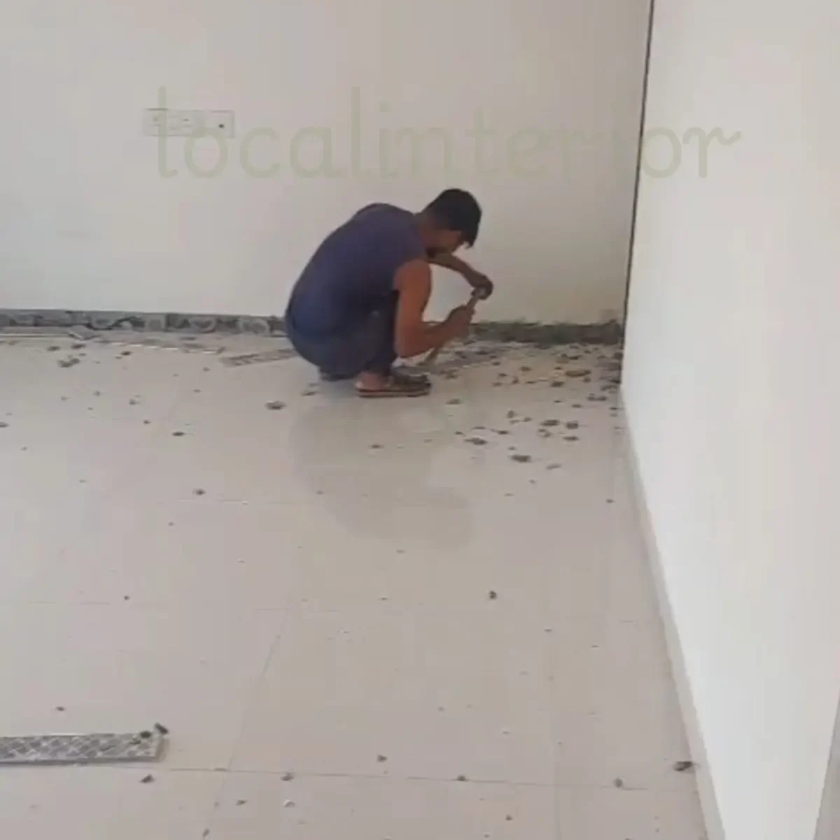 breaking work cost in India for wall demolition tile removal plaster removal per sq ft