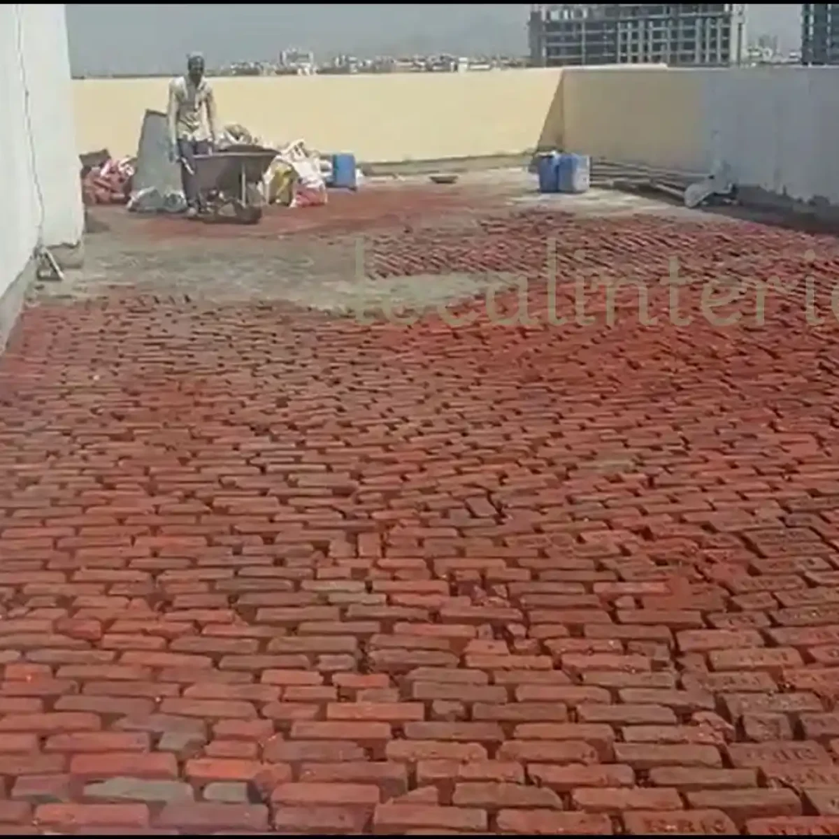 Brick Bat Coba Waterproofing Cost in India completed terrace work